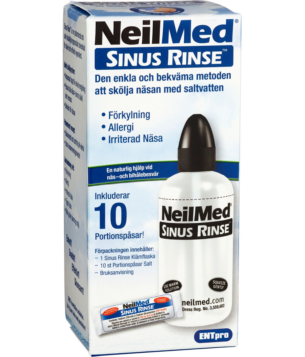 NeilMed Sinus Rinse Starter Kit 240ml 10 pokar