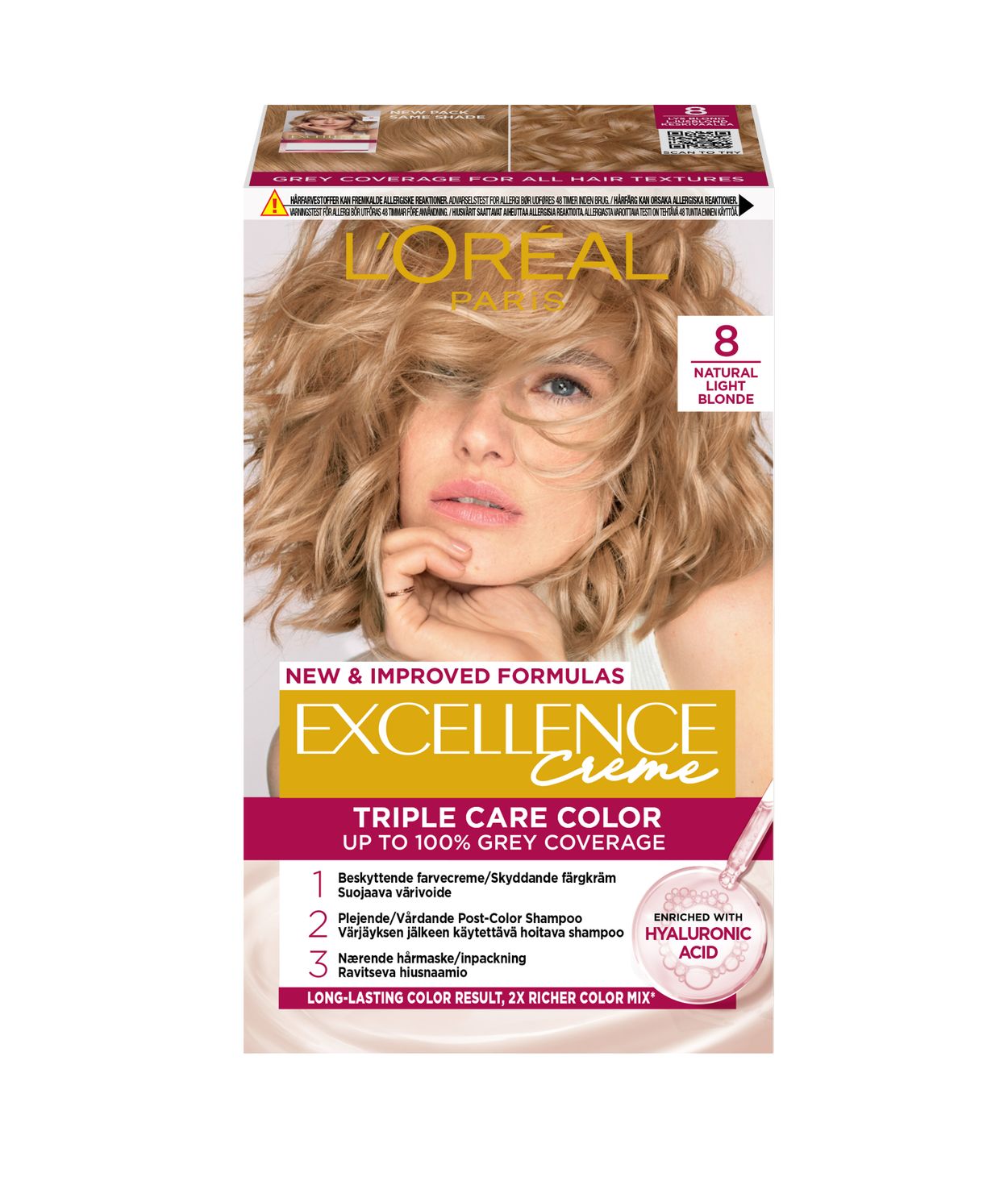L'ORÉAL Excellence 8 Natural Light Blonde