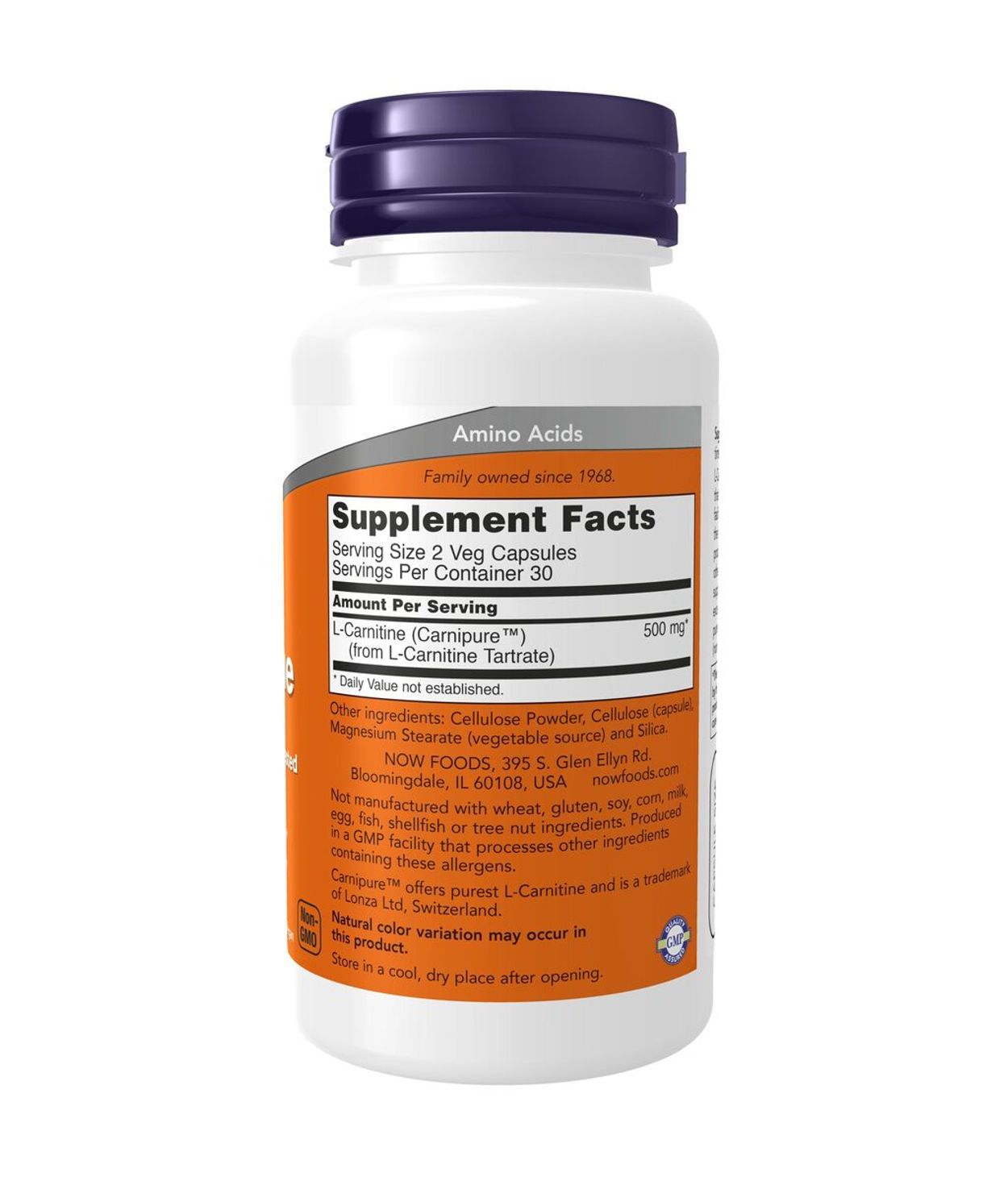 NOW L-Carnitine 250mg 60stk