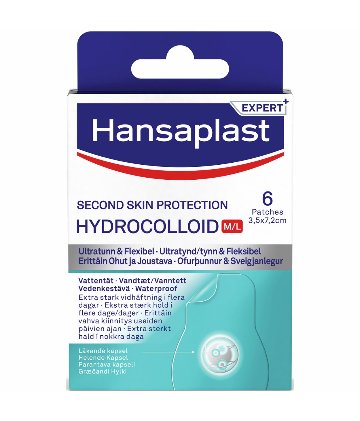 Hansaplast Second Skin Protection M/L 6stk