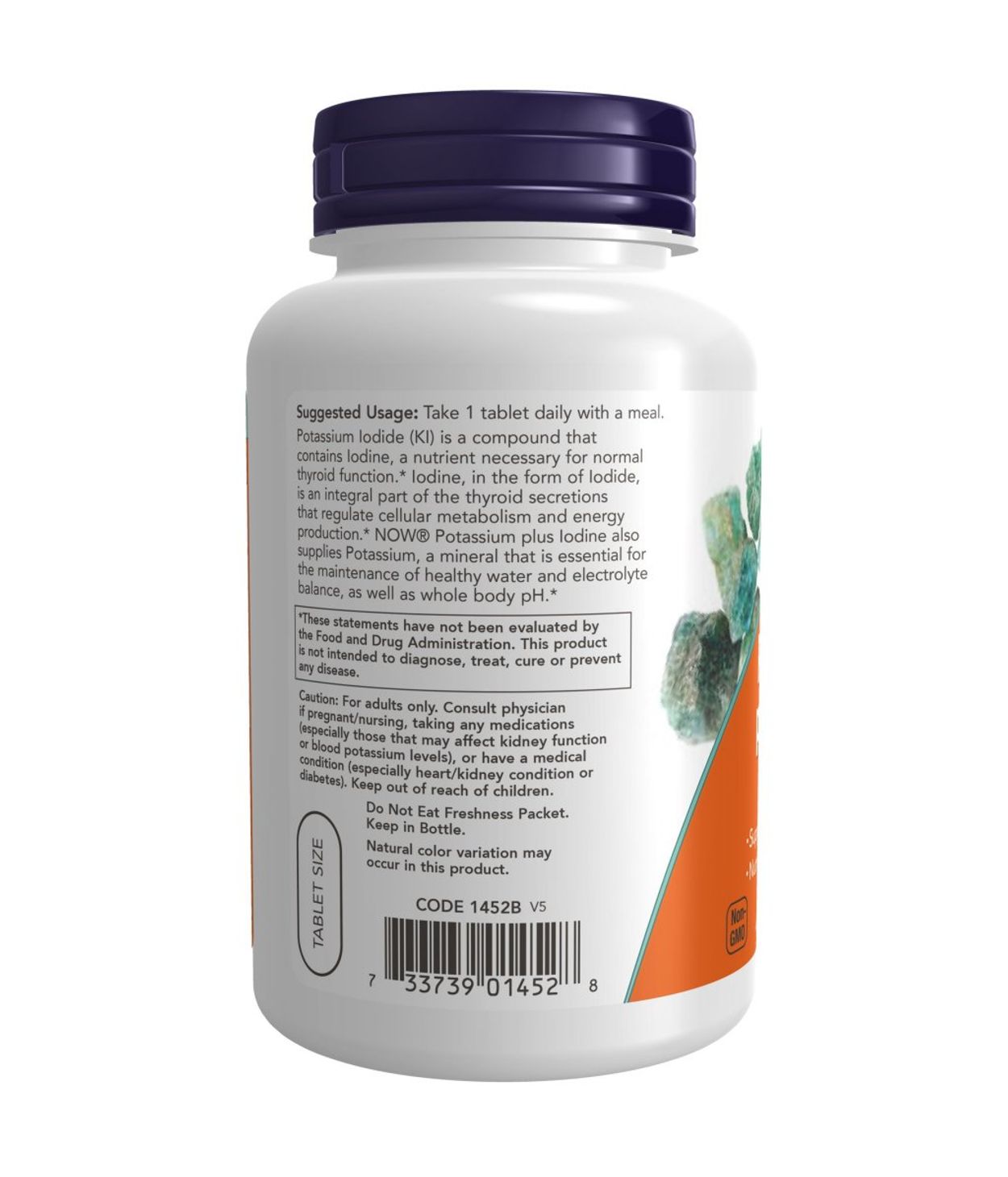 NOW Potassium Plus Iodine 180stk