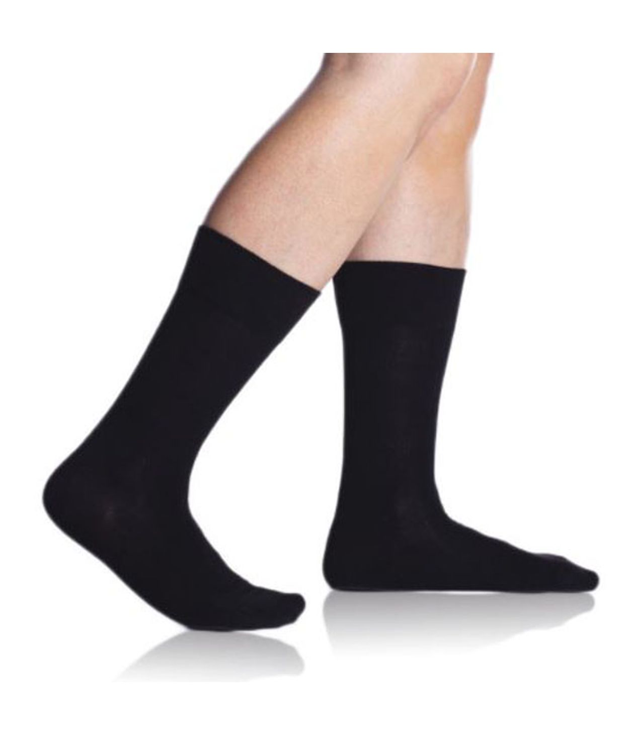 Bambus Comfort Herrasokkar svartir 