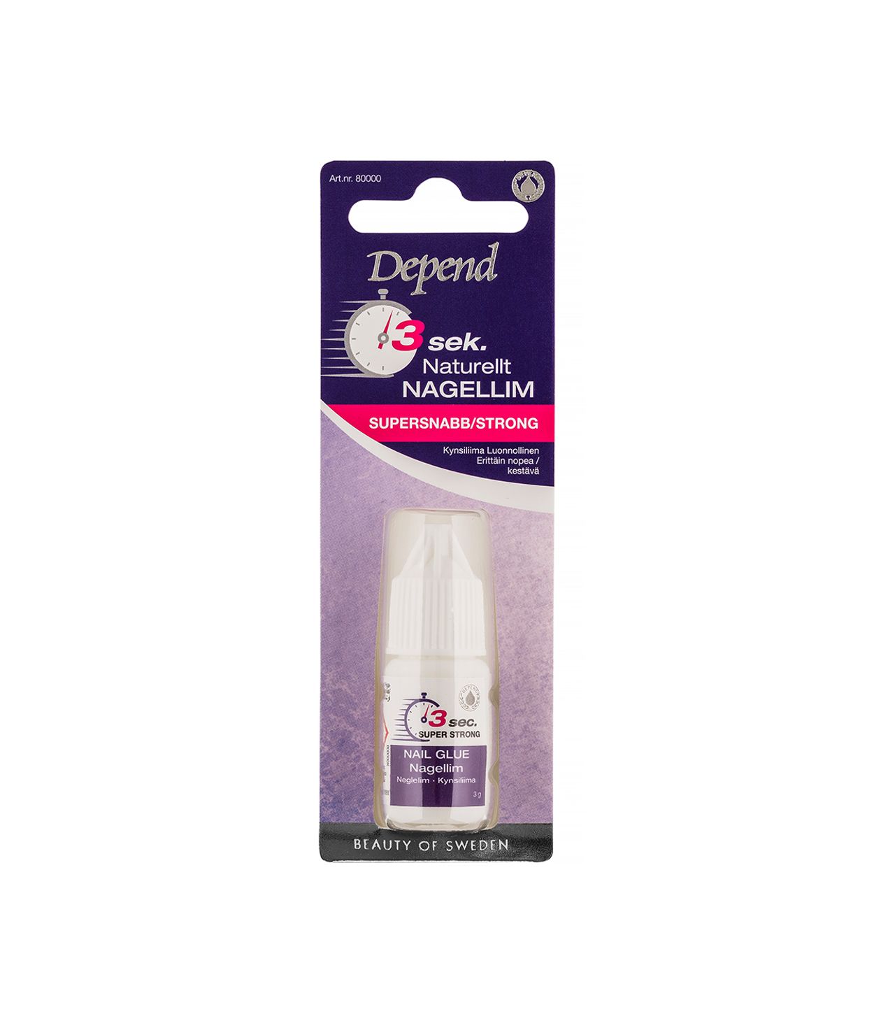 Depend Naglalím Glært Strong 3sec