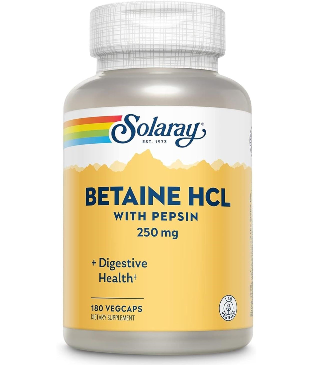 SOLARAY Betaine HCl 180 hylki