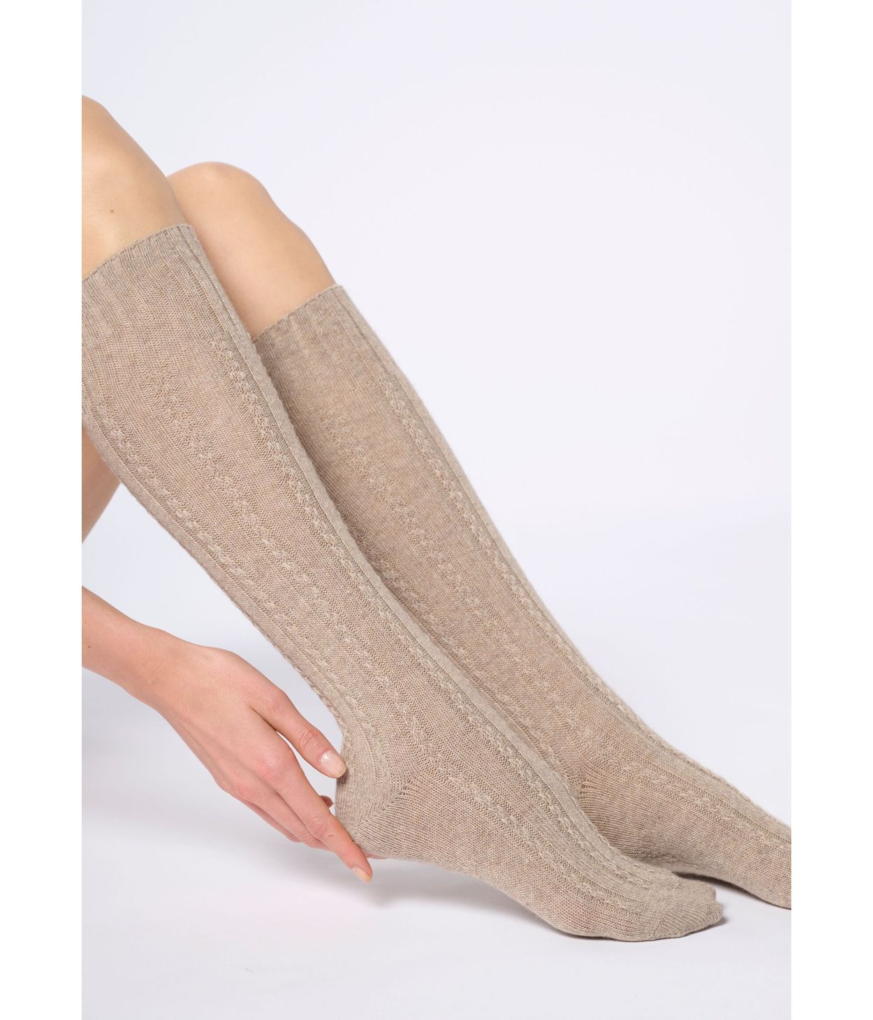 Oroblu Nancy kneehighs Beige Melange