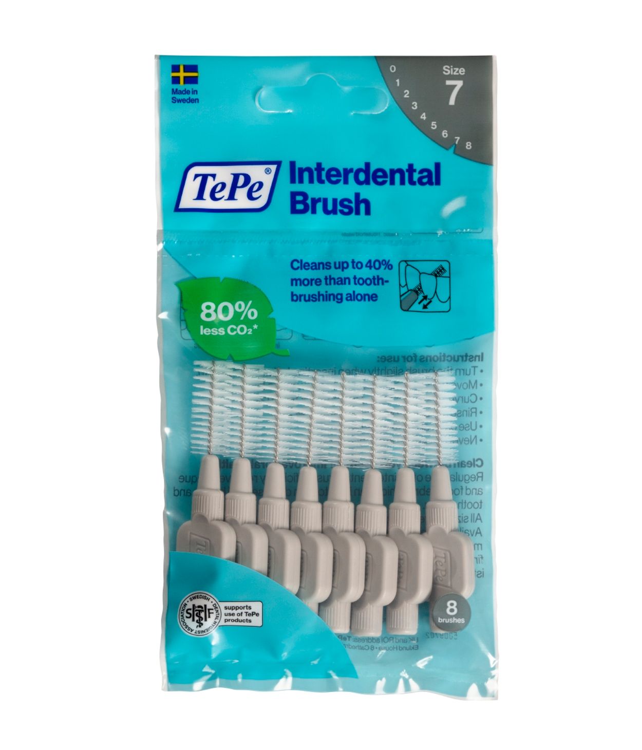 TePe Millitannburstar 1.3mm Grár 8stk