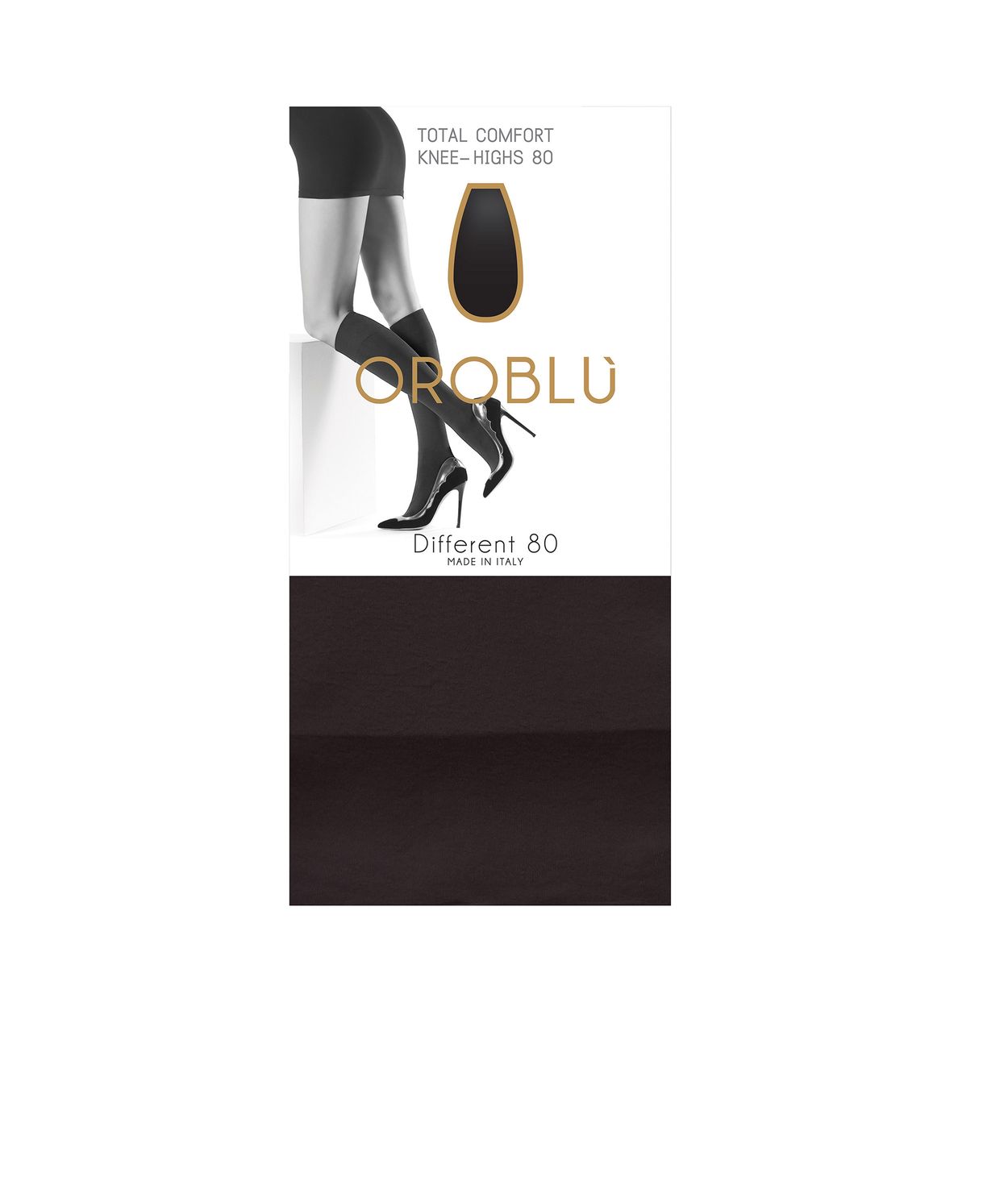 Oroblu Mibas Different 80d Black Hnésokkar