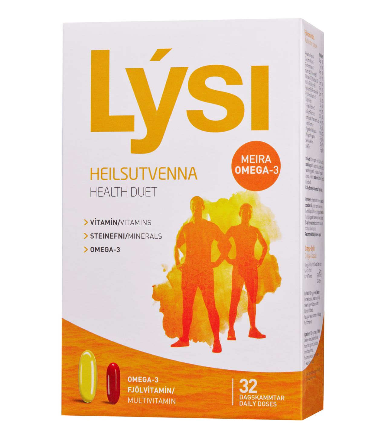 Lýsi Heilsutvenna 32 skammtar