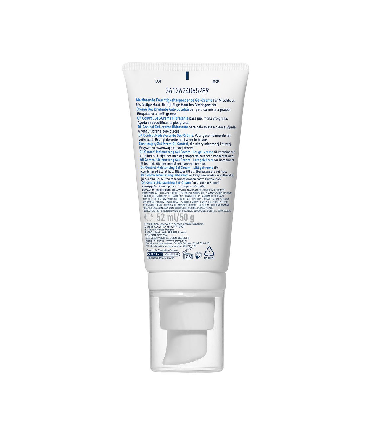 CeraVe Oil Control Moisturizing Gel Cream 52ml