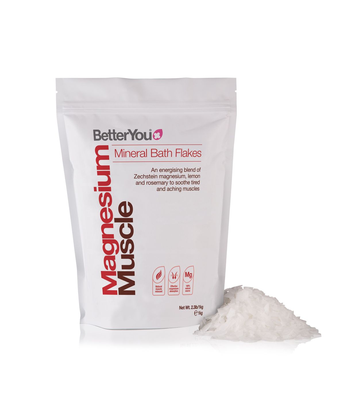 BetterYou Magnesíum Muscle Flögur 1kg