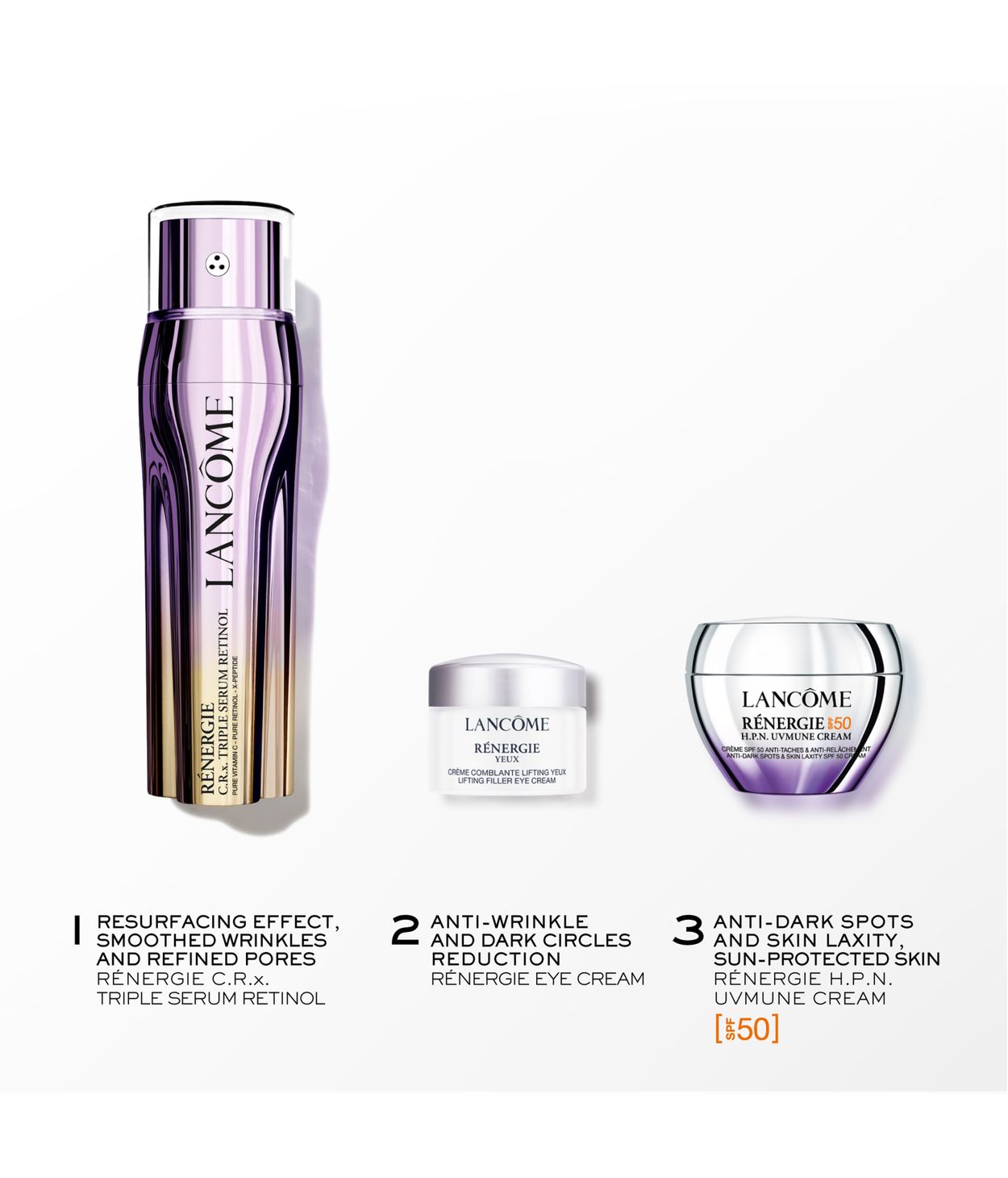 LANCOME Rénergie Retinol Triple Serum Sett