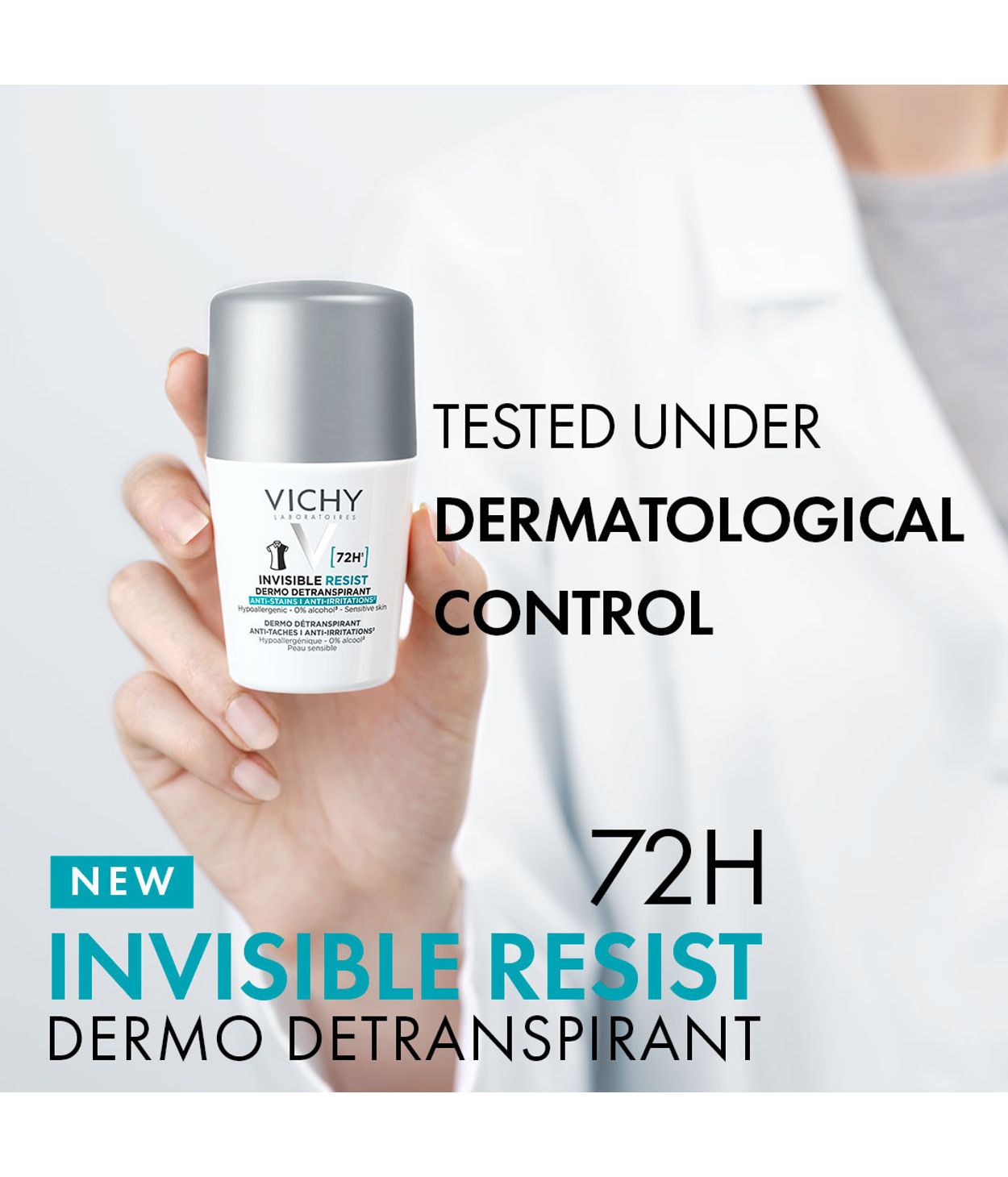 VICHY Invisible 72H Anti-Stain Roll-On 50ml