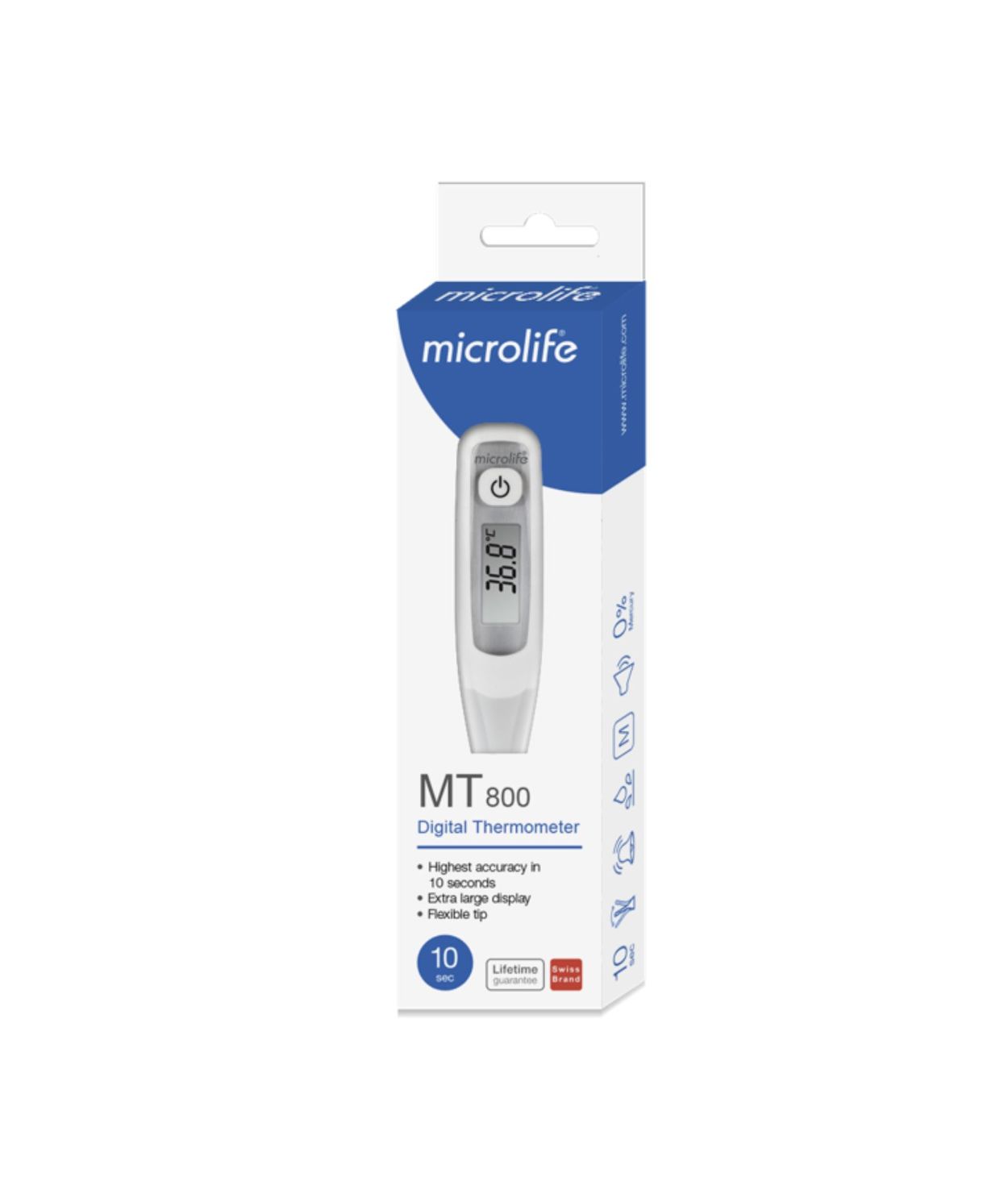 Microlife Hitamælir MT 800 Flex-endi