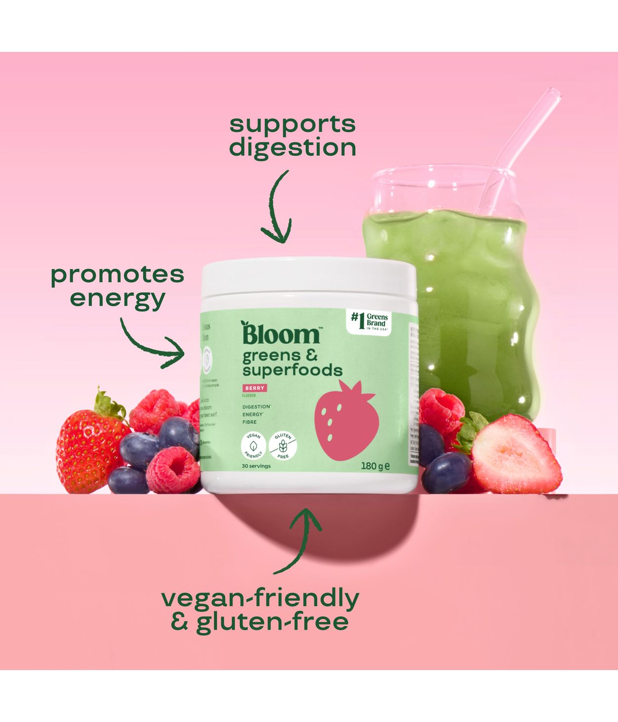 Bloom Pre Work Out Strawberry Mango 186g