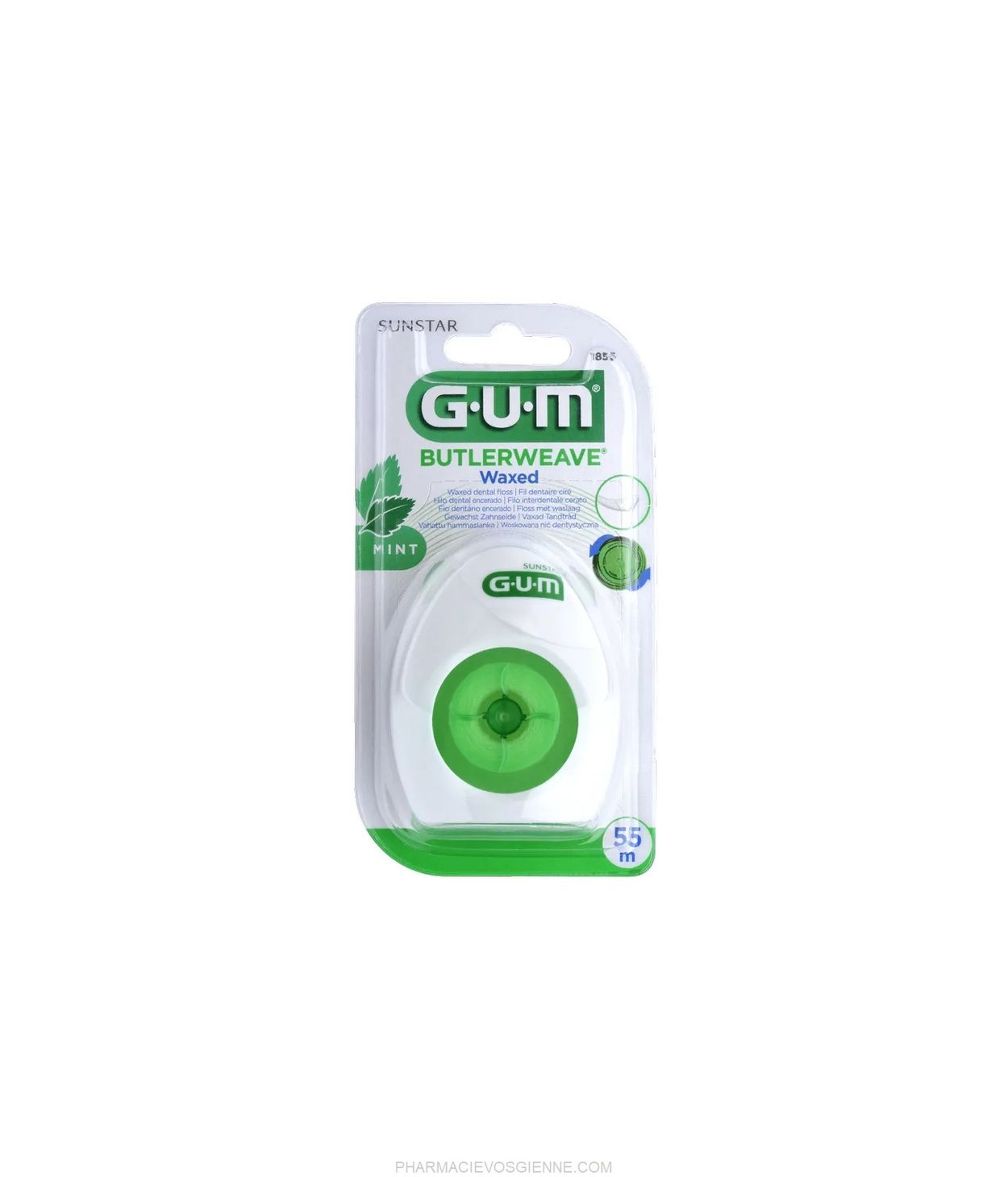 GUM Butlerweave Tannþráður 1855 Minta og Vax
