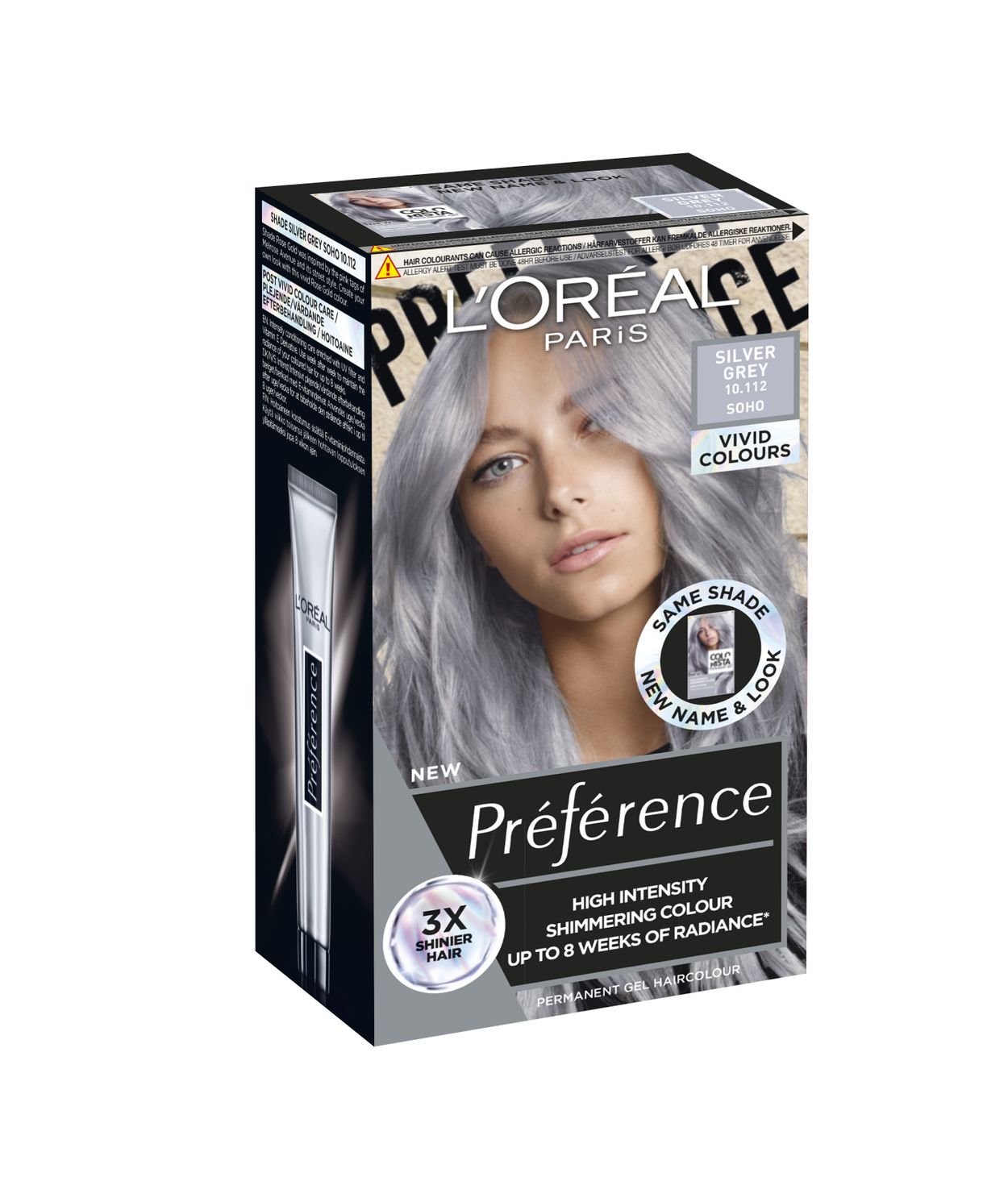 L'ORÉAL Preference Vivids 10.112 Silver Grey
