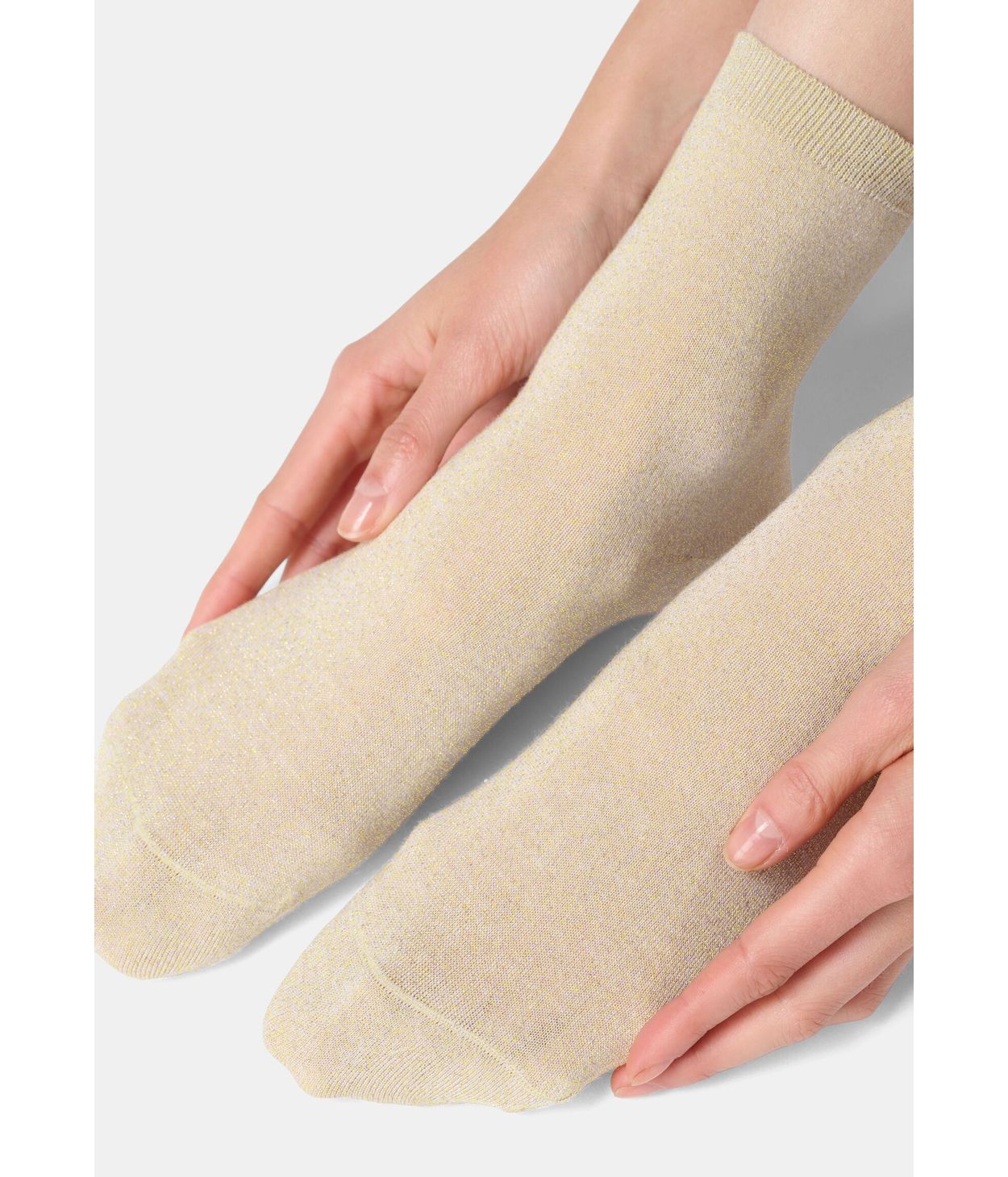 Oroblu Lyocell Shiny ankle socks Gold