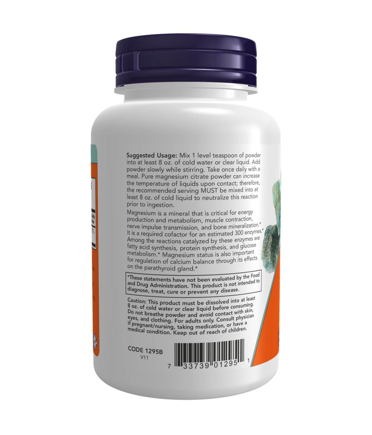 NOW Magnesium Citrate duft 227gr