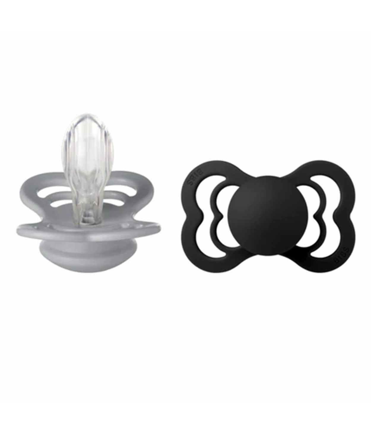 BIBS Supreme Cloud/Black Silicone 6mán+