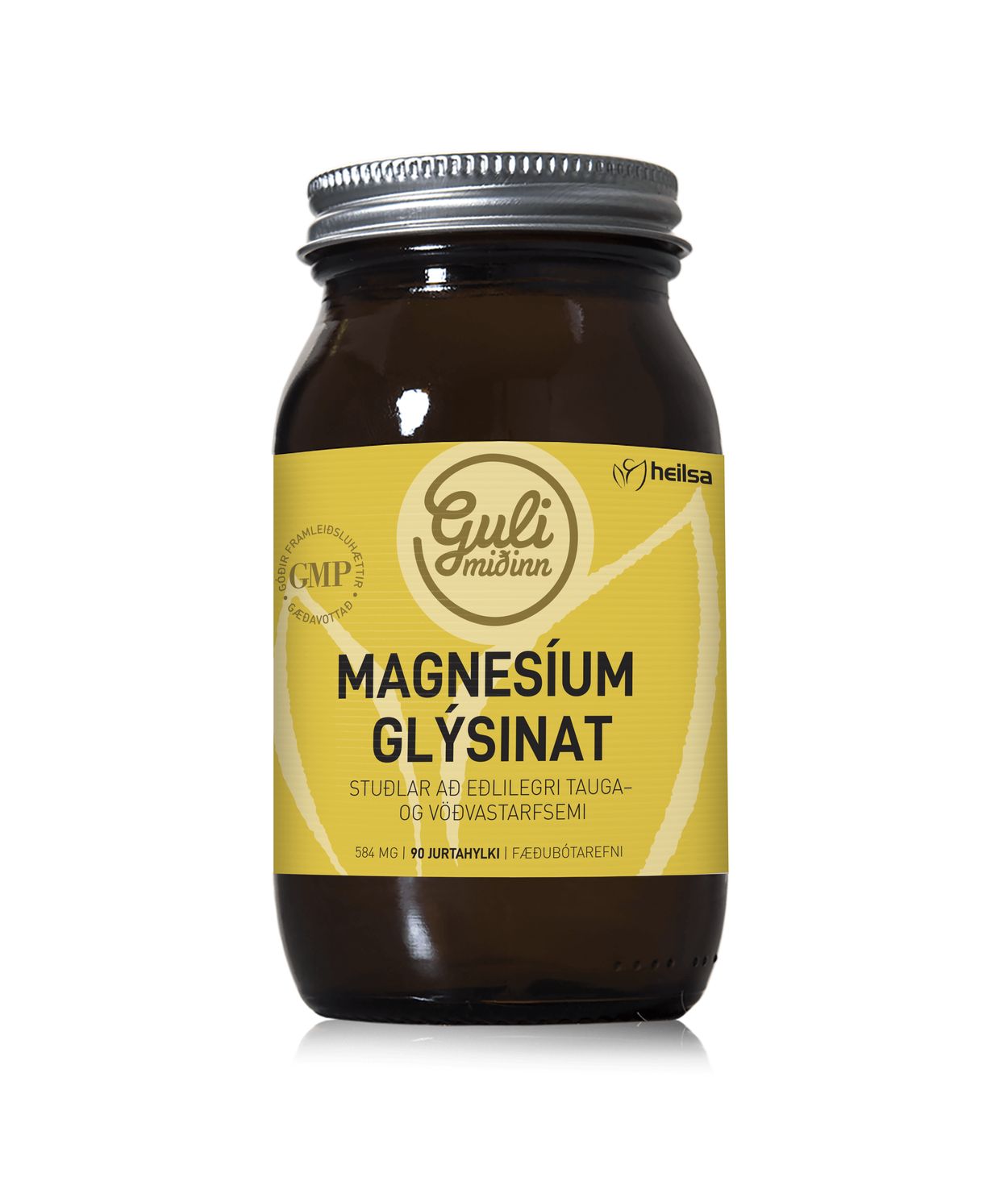 Guli Miðinn Magnesíum Glýsinat 90 hylki