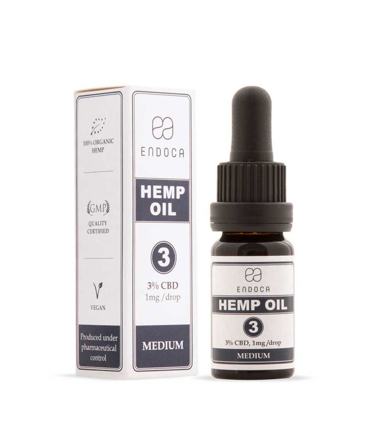 Endoca CBD húðolía 300mg (3%)