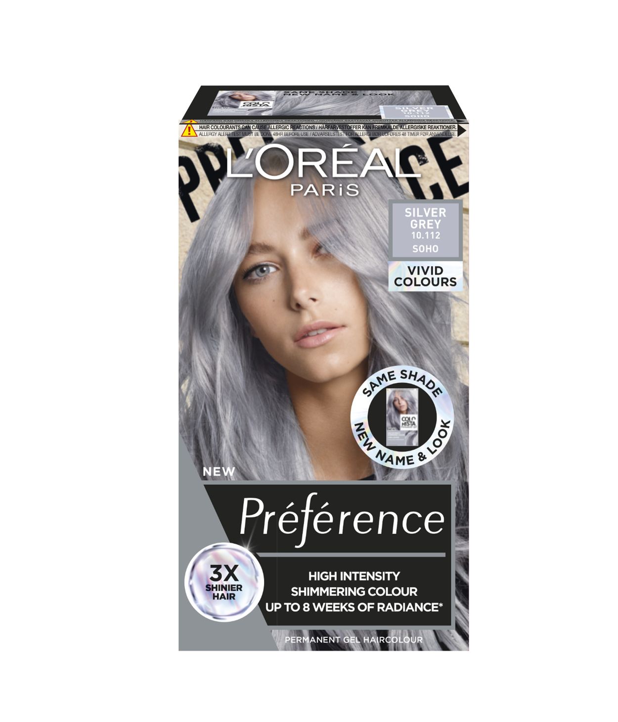 L'ORÉAL Preference Vivids 10.112 Silver Grey