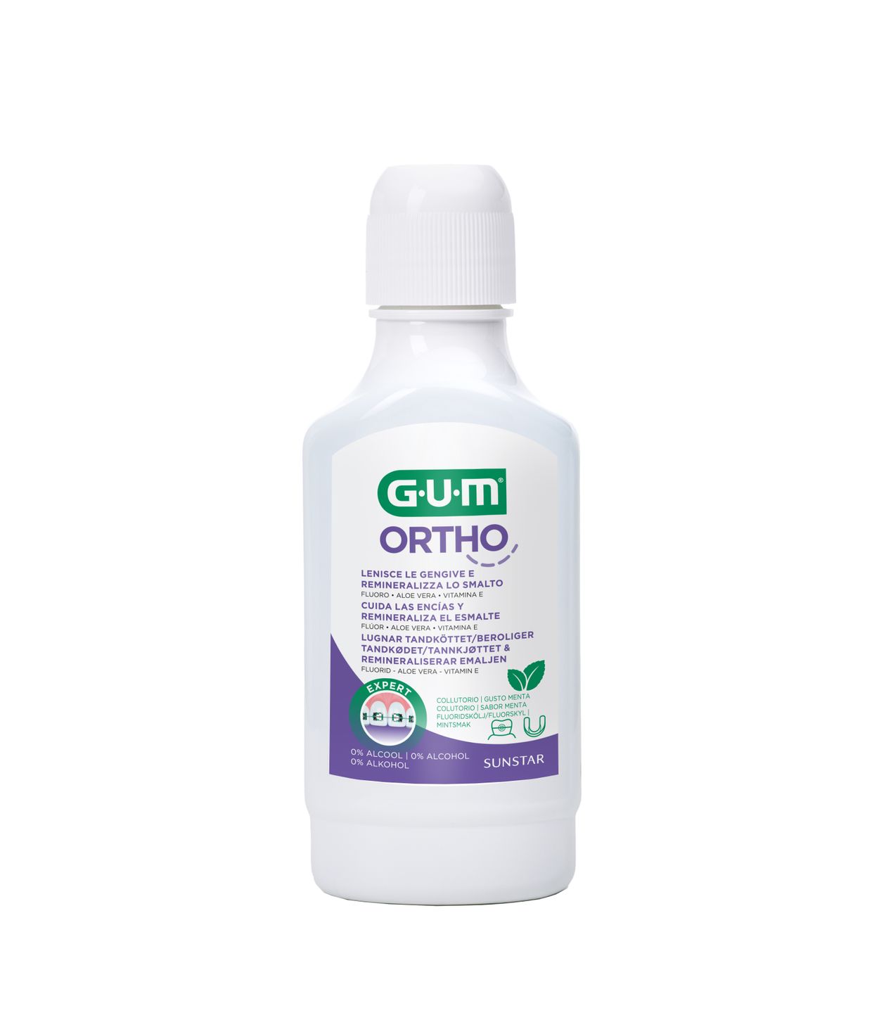 GUM Ortho Munnskol f/Tannréttingar Extra Flúor