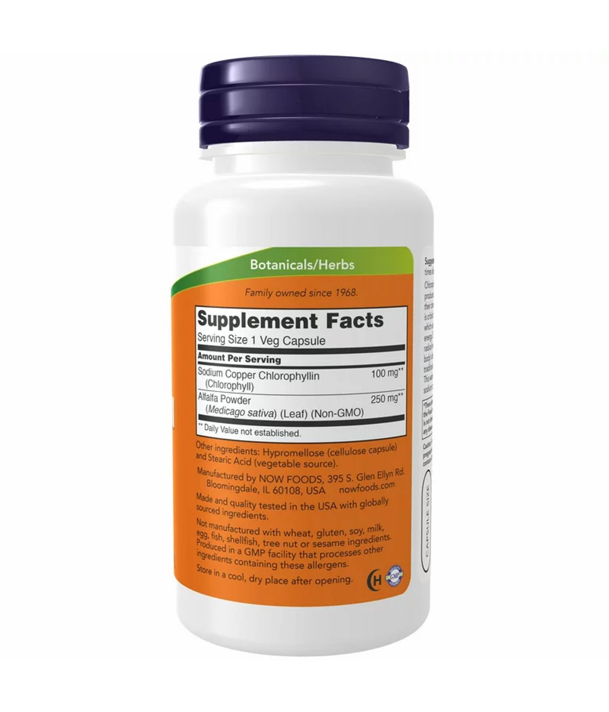 NOW Chlorophyll 100mg 90stk