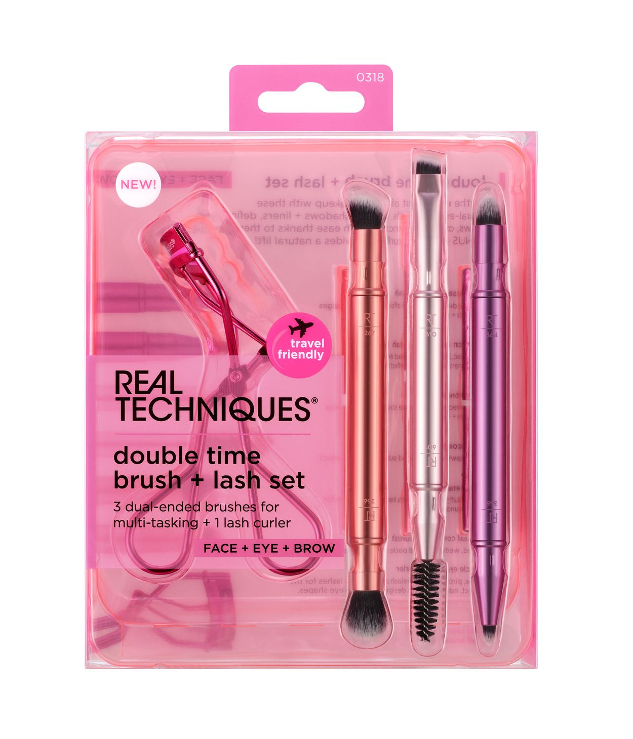 REAL TECHNIQUES DoubleTime Retractable Brush set