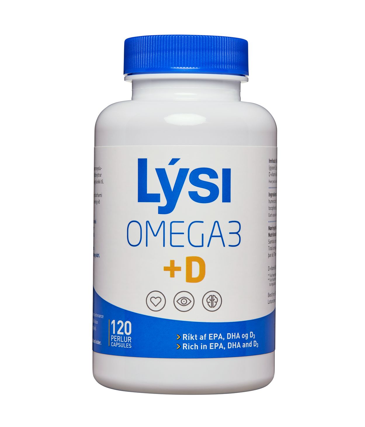 Lýsi Omega-3 & D Vítamín 120stk