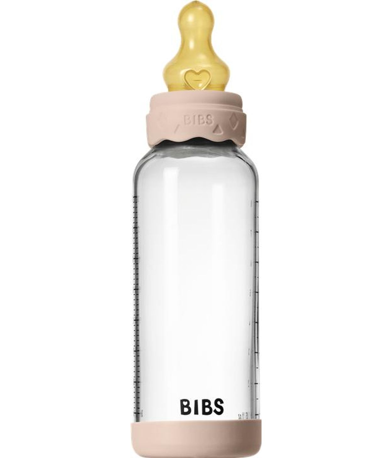 BIBS Glerpeli Latex 1 pack 240ml Medium Flow Blush