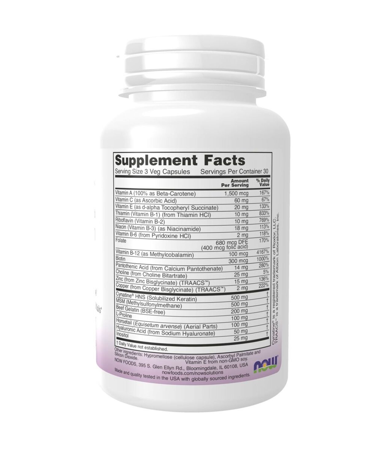 NOW Hair,Skin & Nails 90stk