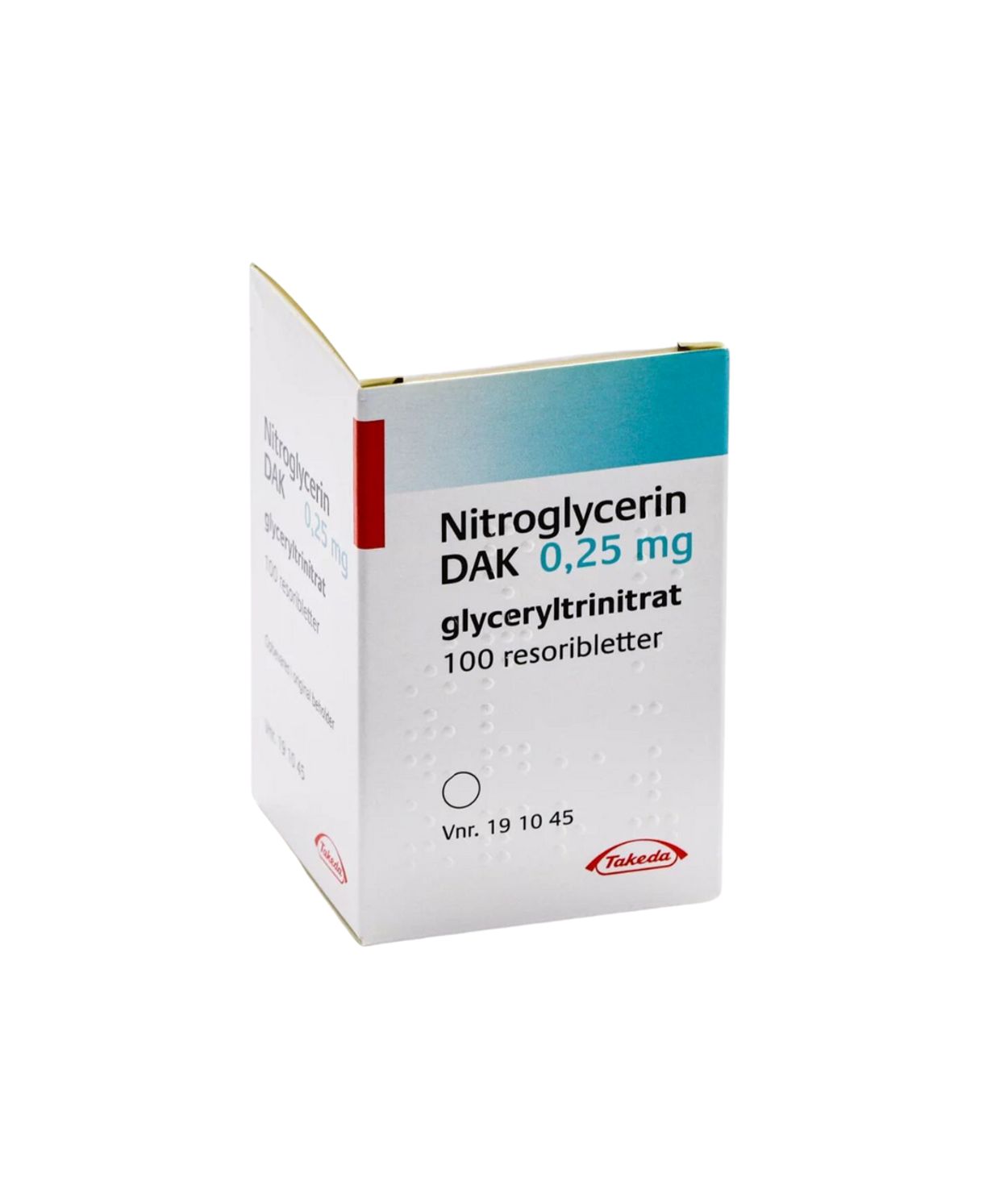 Nitroglyserin DAK tungur.t 0,25 mg 100 stk