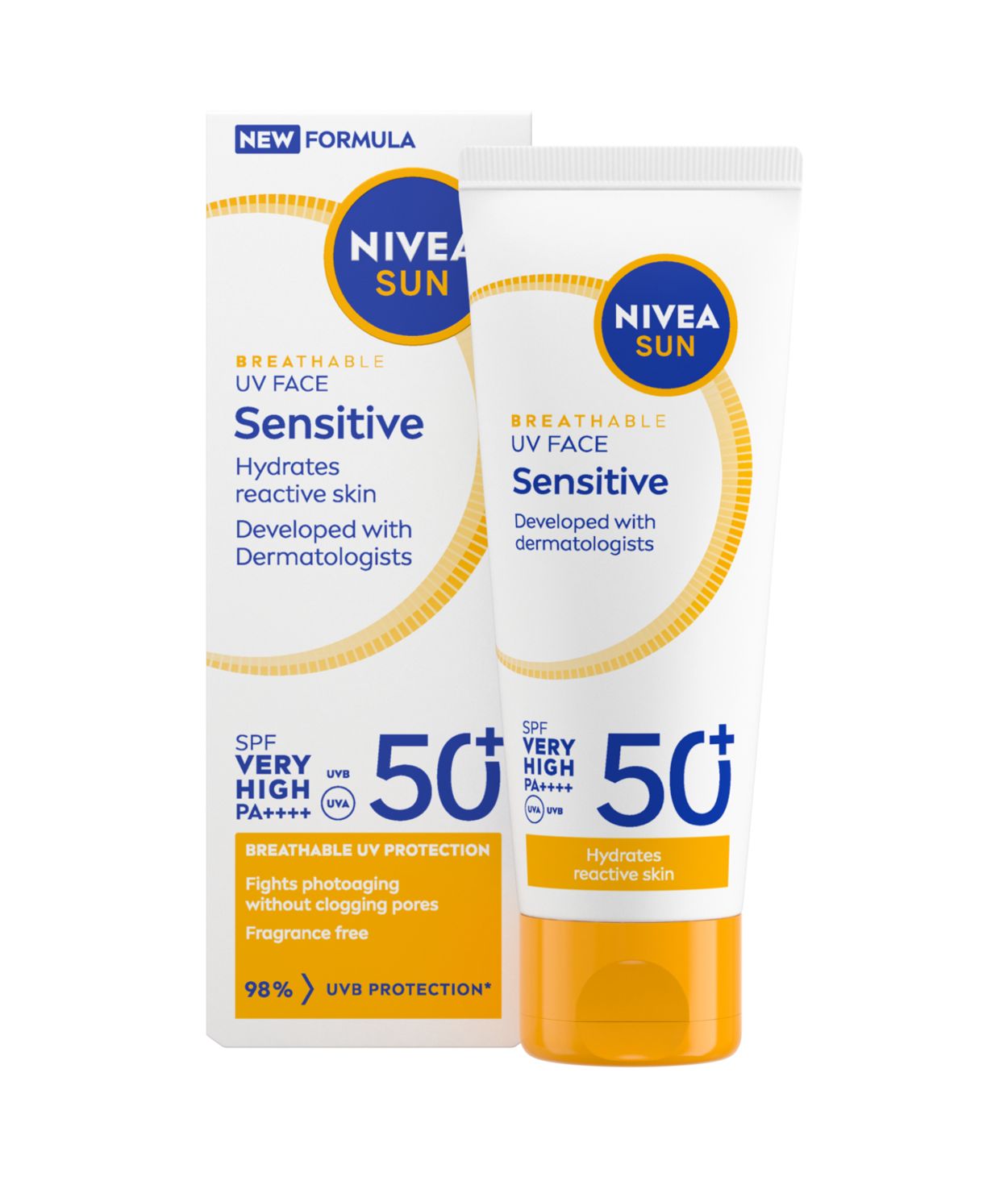NIVEA SUN UV Face Sensitive SPF50+ 40ml