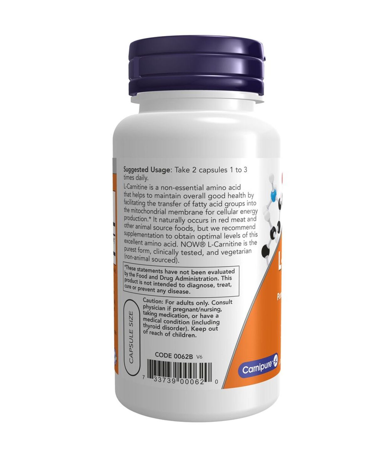 NOW L-Carnitine 250mg 60stk