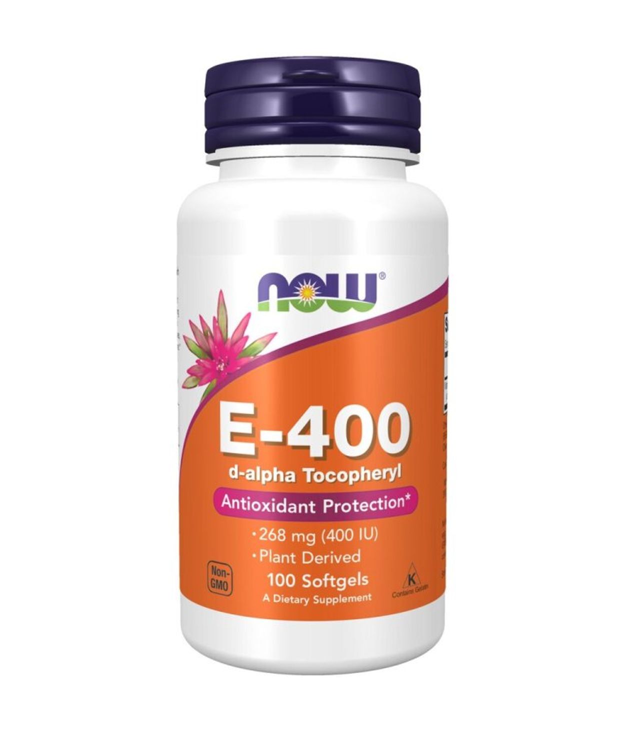 NOW E 400iu 100% Natural 100stk