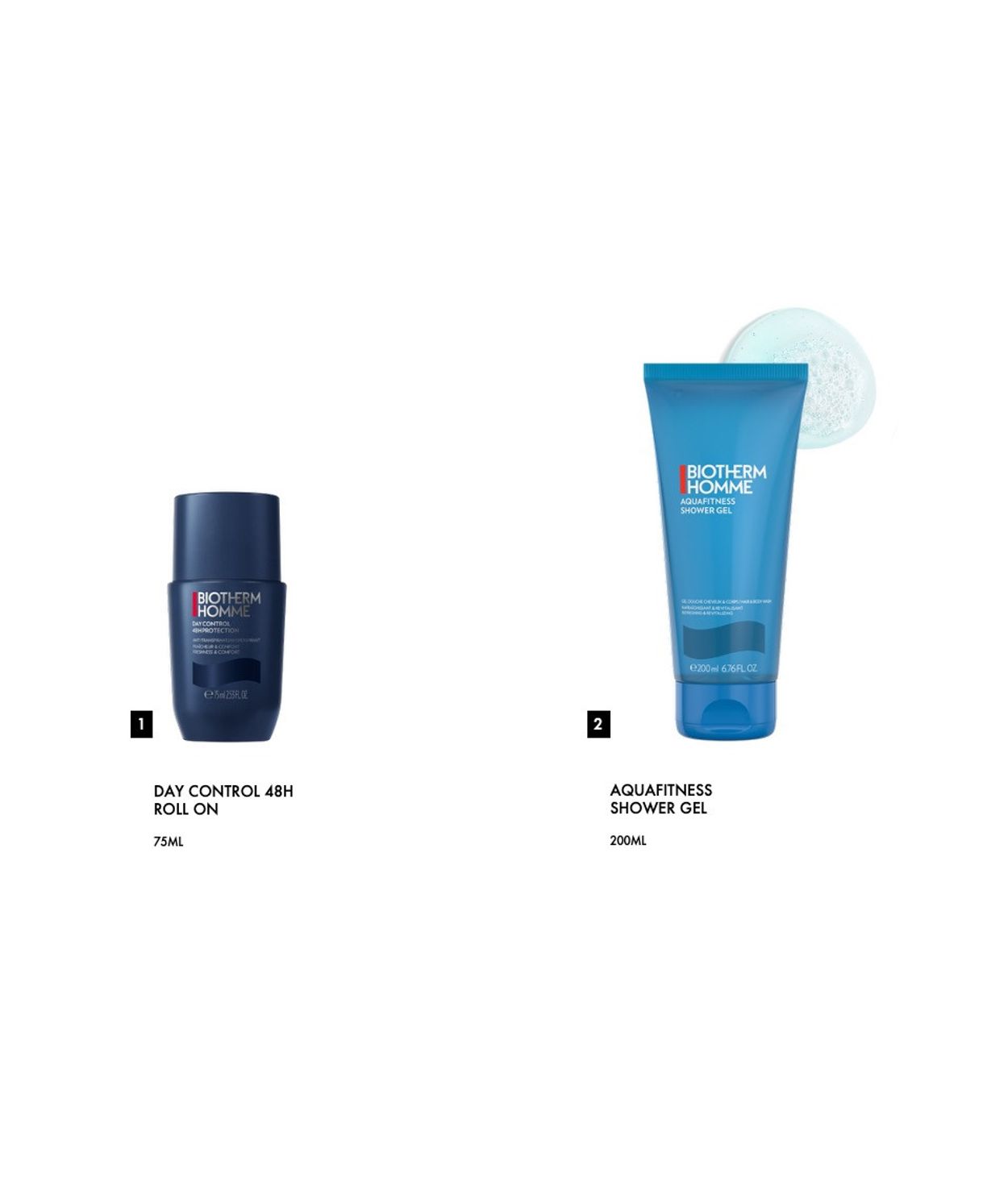 BIOTHERM Aquafitness Shower Gel+Roll-on