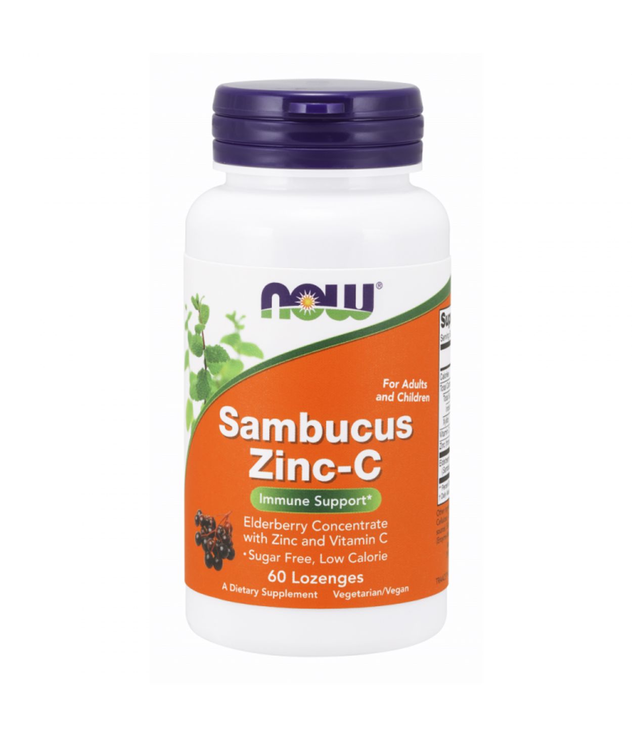 NOW Sambucus Zink C 60stk