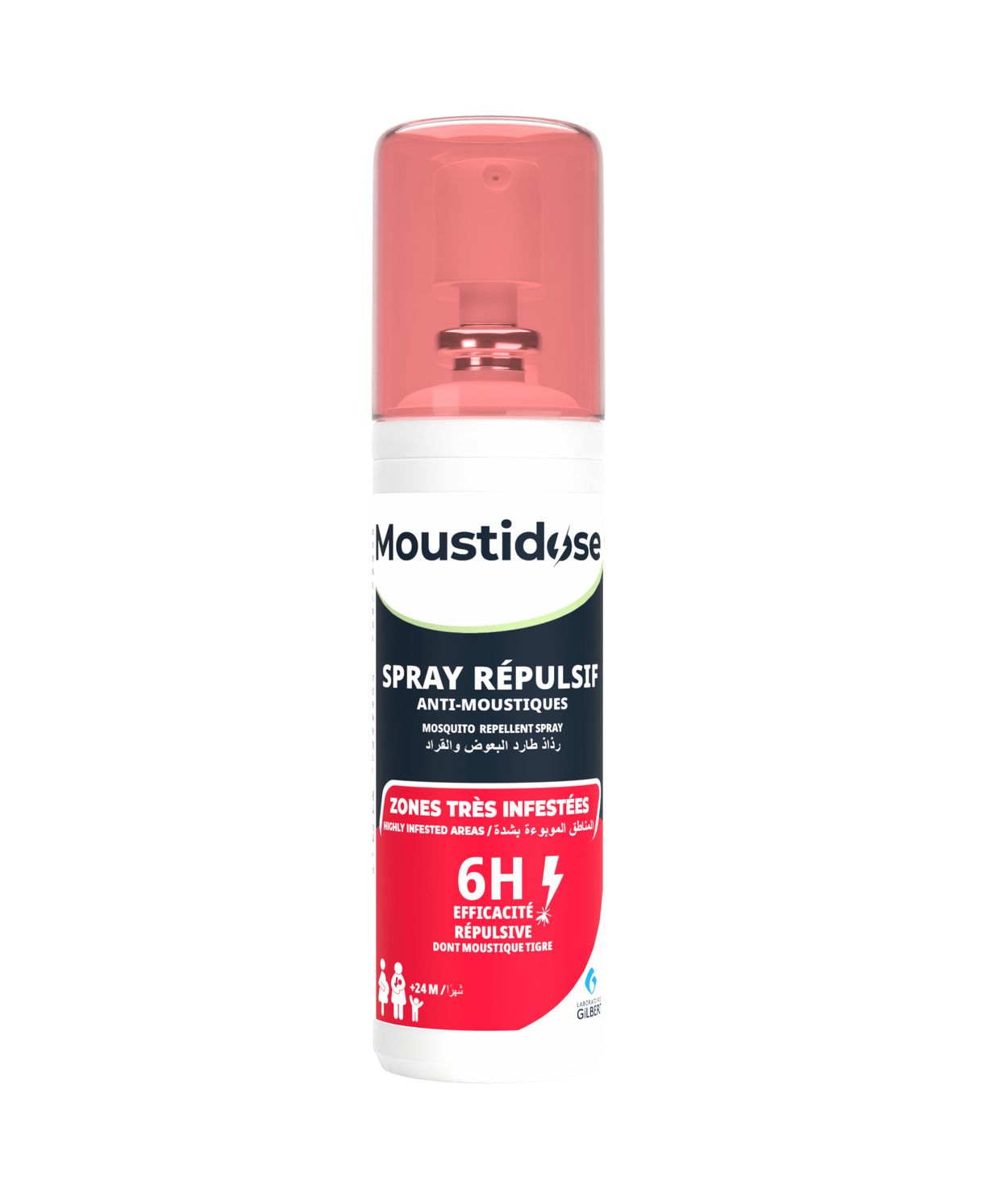 Moustidose Flugnafæla Icaridine 100ml 2ára+