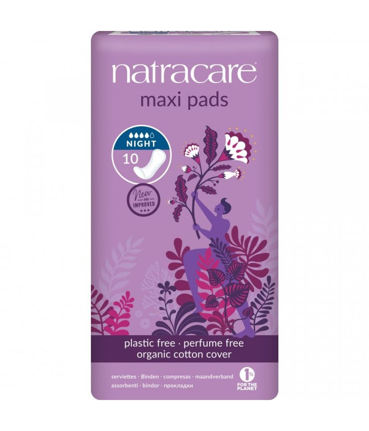 NATRACARE Maxi Pads Night 10stk