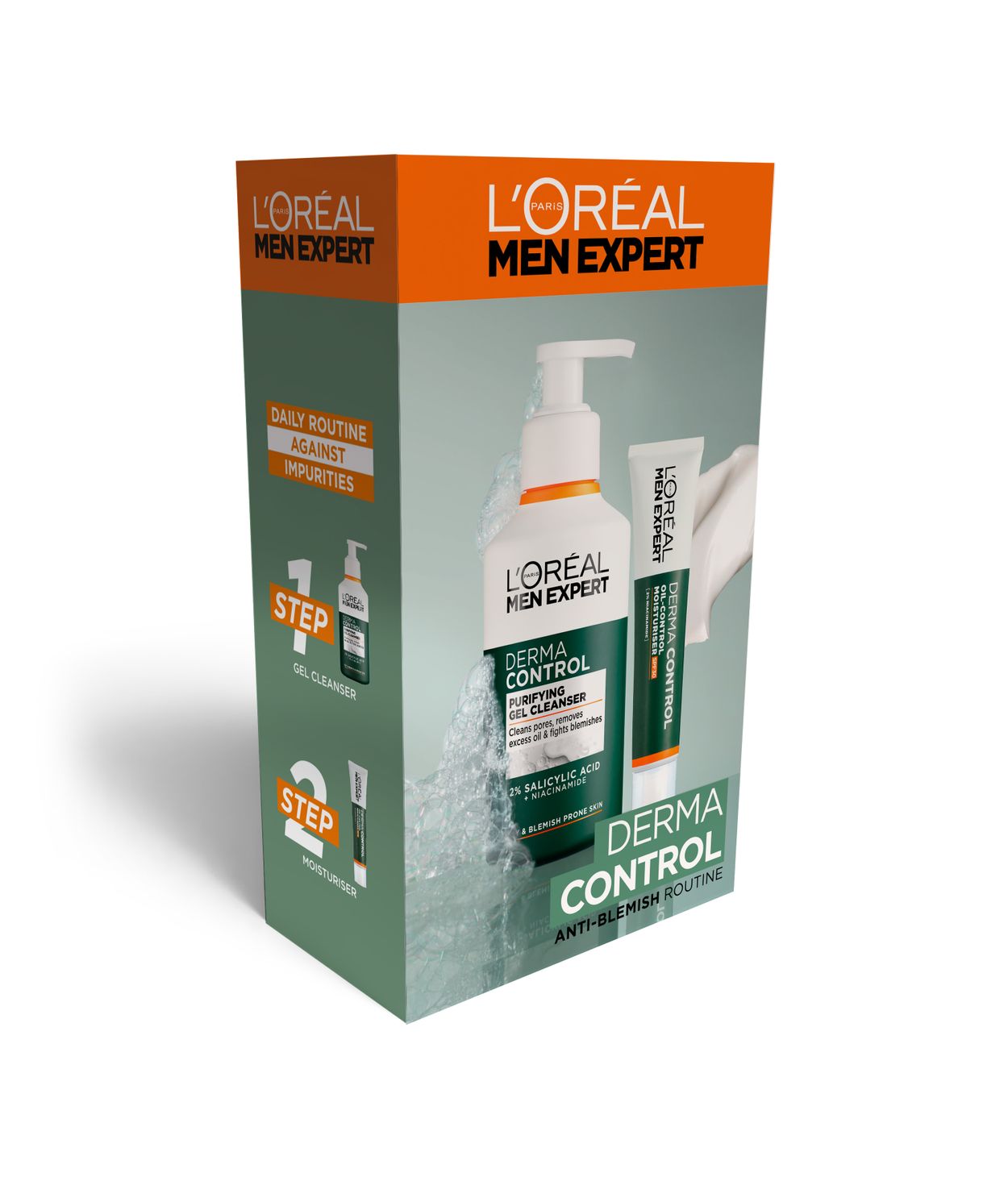 L'ORÉAL MenExp Derma Control Gjafasett