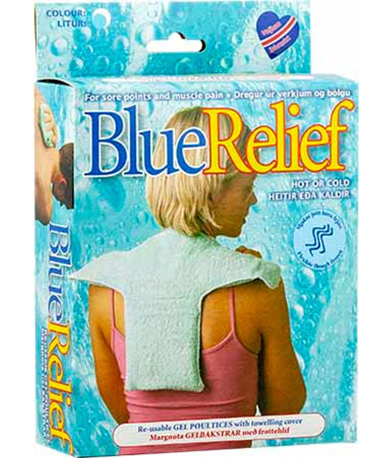 Blue Relief Kæli Hita Gelpokasett