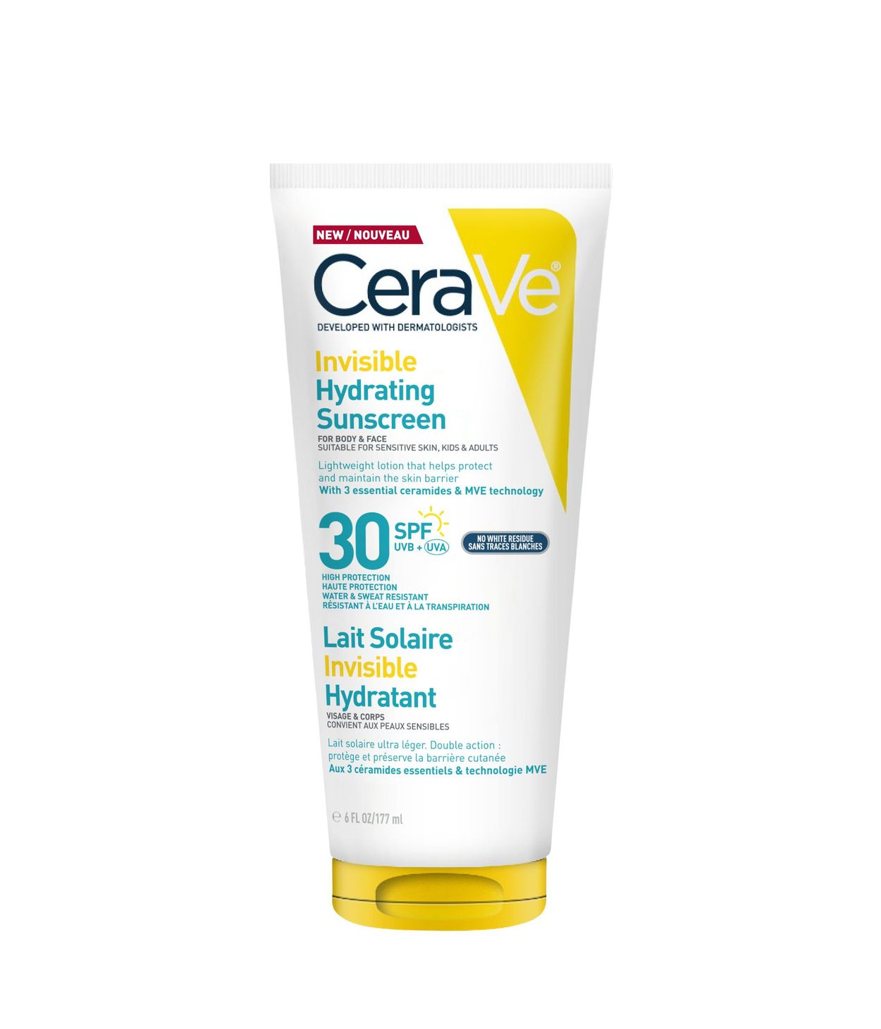 CeraVe Invisible Hydrating Sunscreen SPF30 177ml