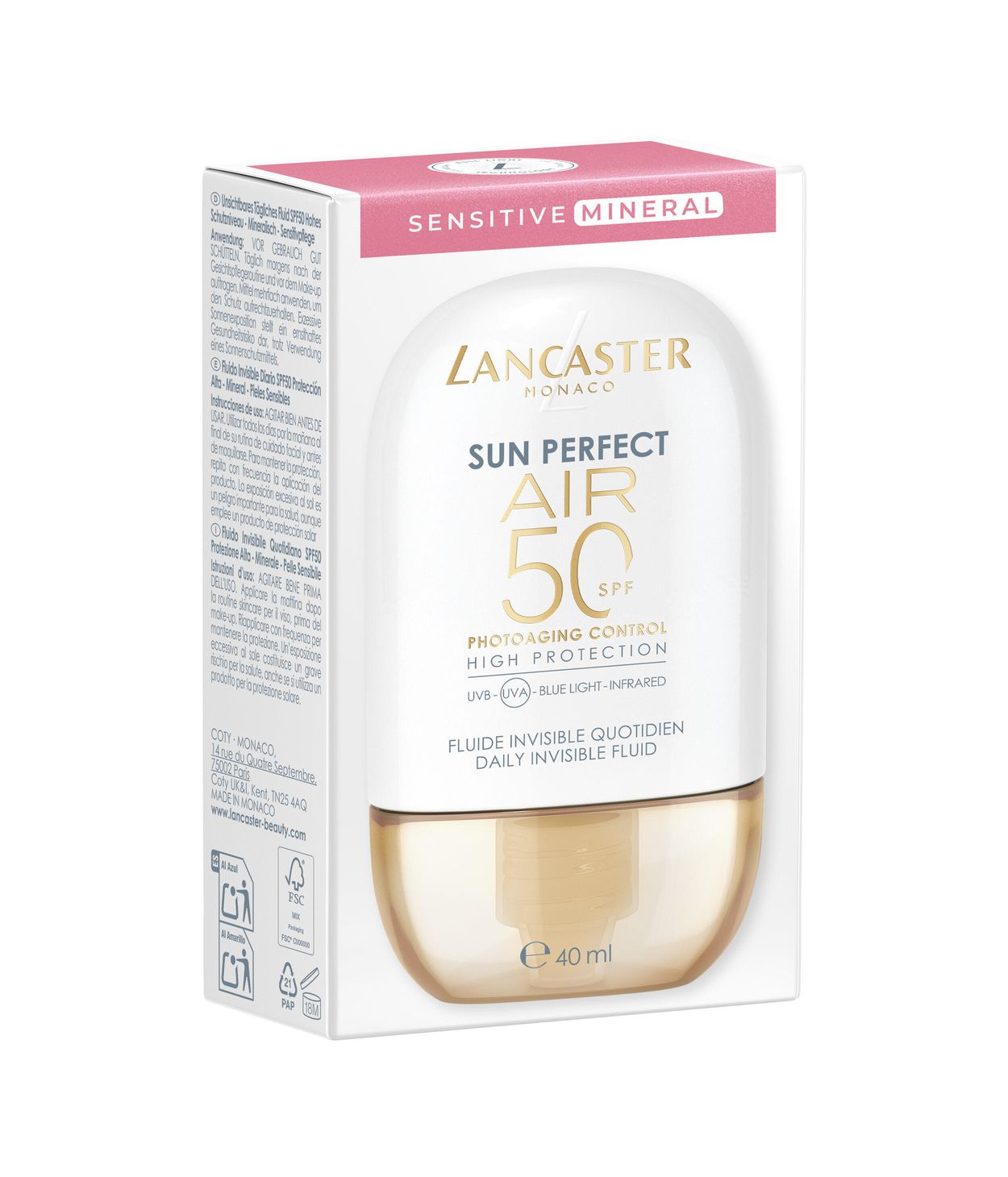 Lancaster Sun Perfect Air SPF50 Sensitive Mineral