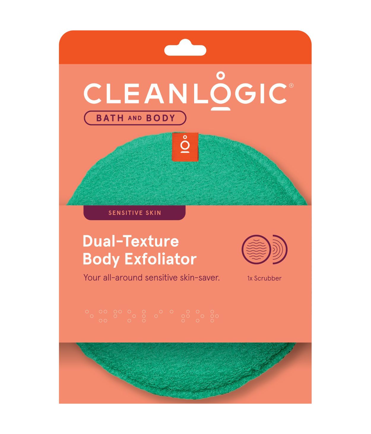 CLEANLOGIC Dual Texture Body Exfoliator