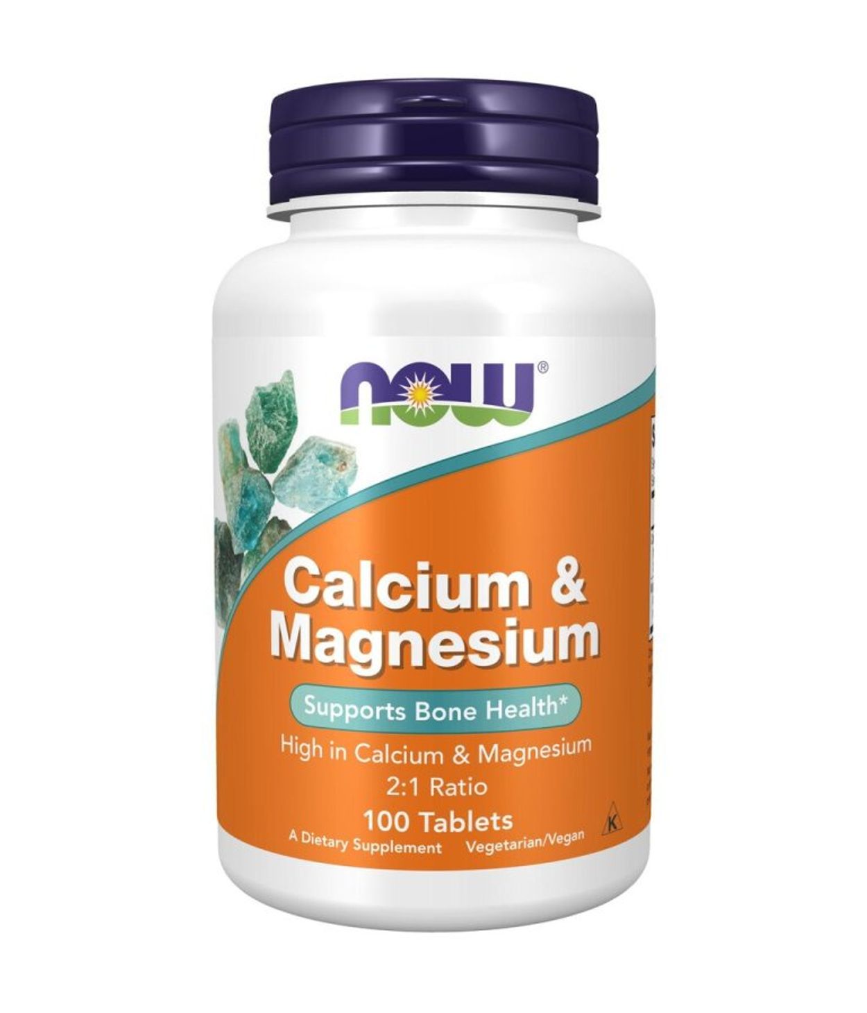NOW Kalk/Magnesium 500/250mg 100stk