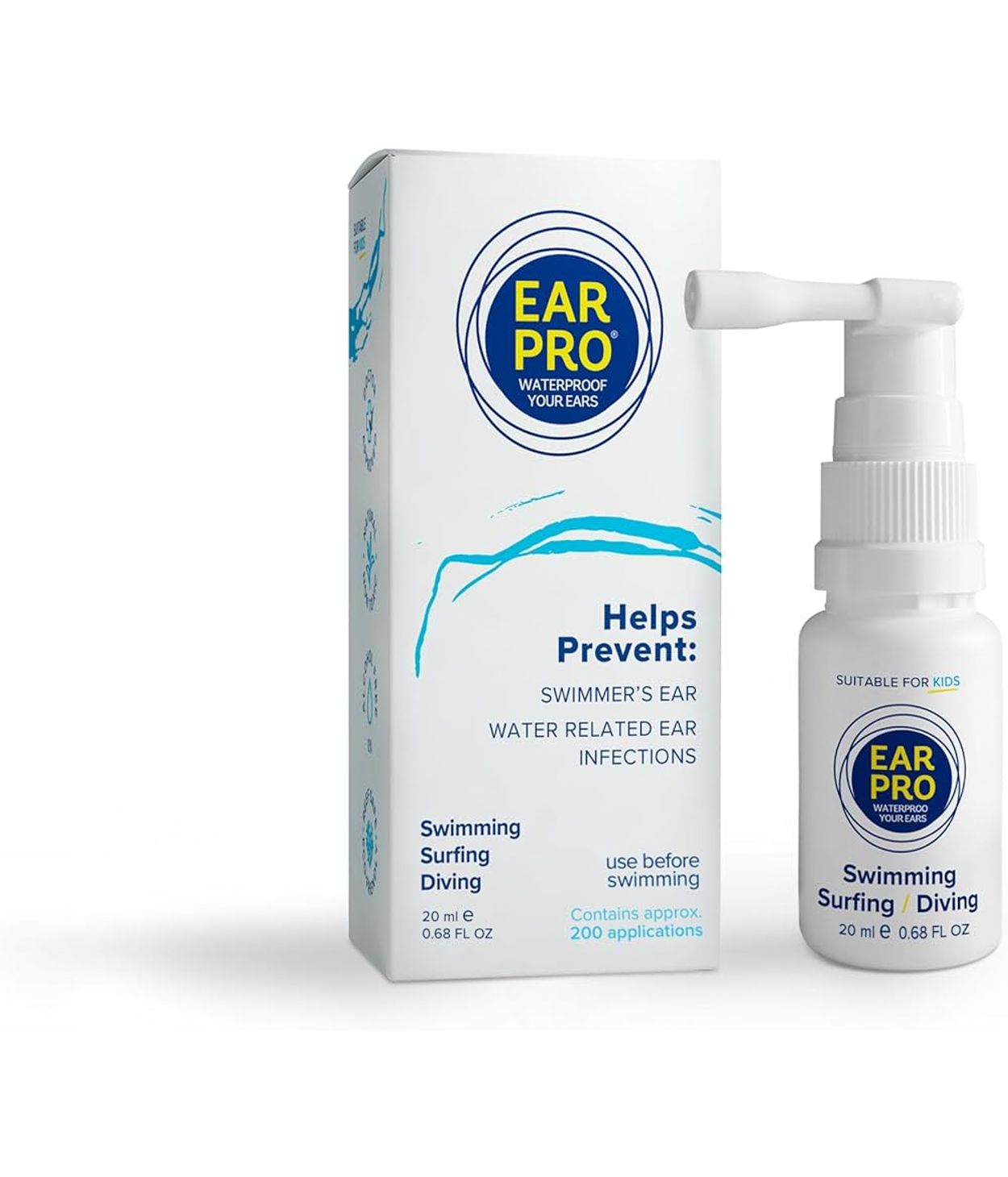 EAR PRO Vatnsfráhrindandi Eyrnaúði 20ml