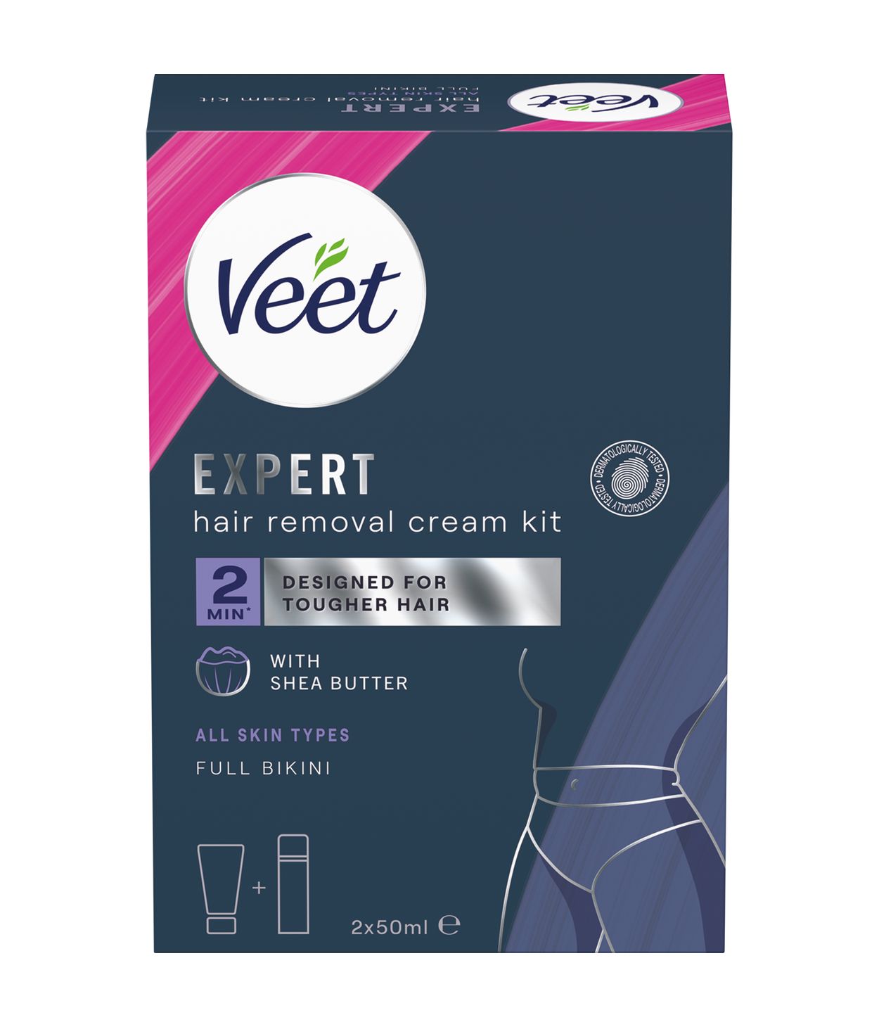 VEET Expert Háreyðinga kit f/bikinisvæði 2x50ml