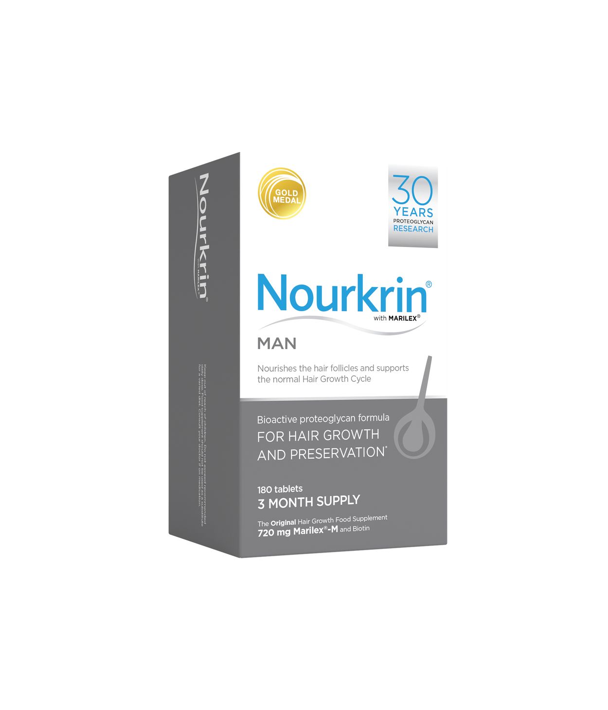Nourkrin Man hárkúr 3mán skammtur