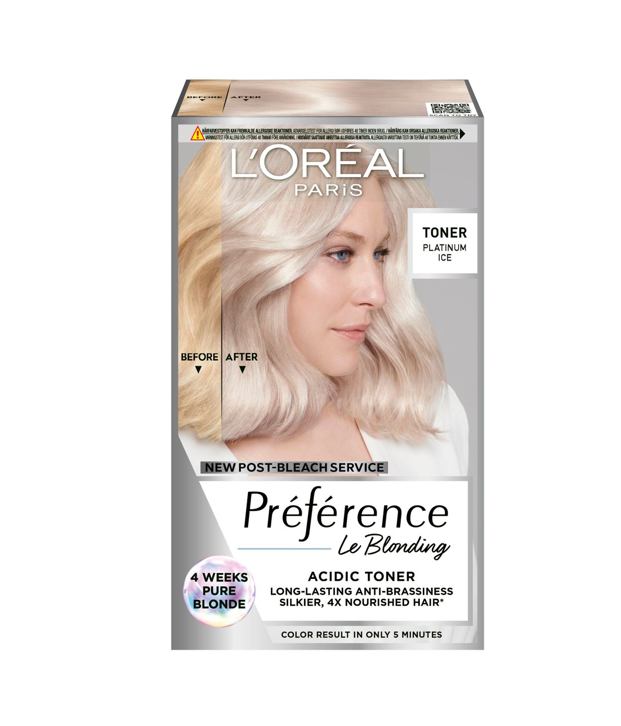 L'ORÉAL Preférence Acidic Toner Platinum Ice